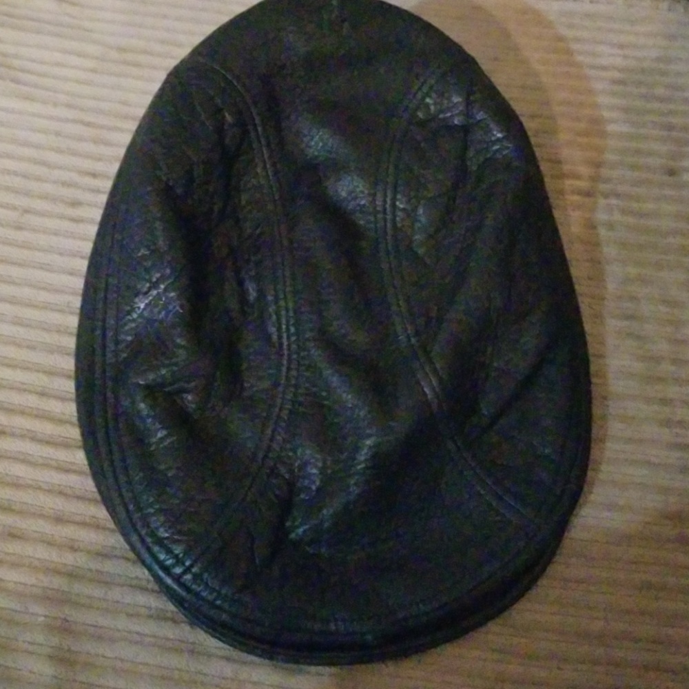 Dobbs Princeton Flat leather cap (sm)